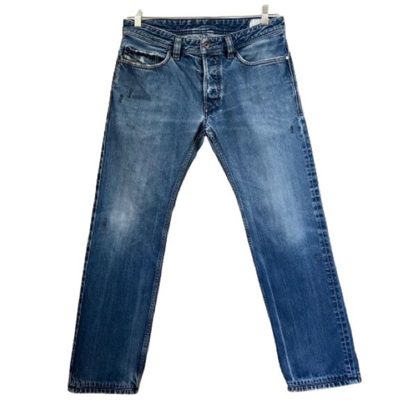Diesel Y2K Safado Regular Slim Straight Leg Button Fly Men's Blue Jeans 32x32 - Picture 1 of 15